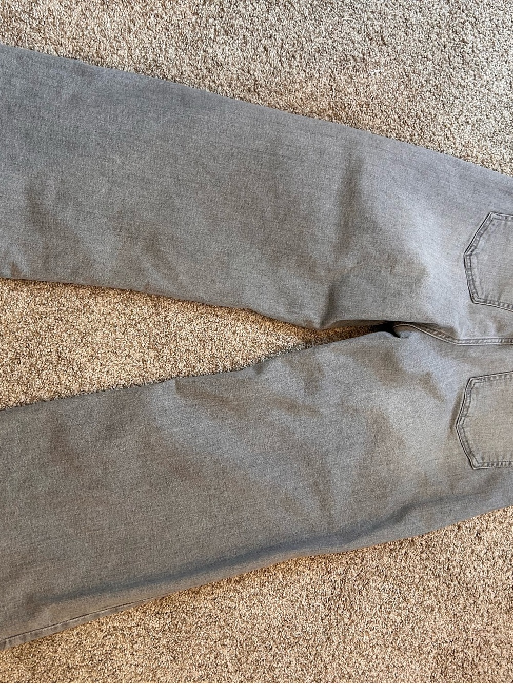 Joe’s Jeans Athena Wide Leg Ankle Raw Hem Light Grey Jeans. EUC. 32. Stretchy - Picture 5 of 10